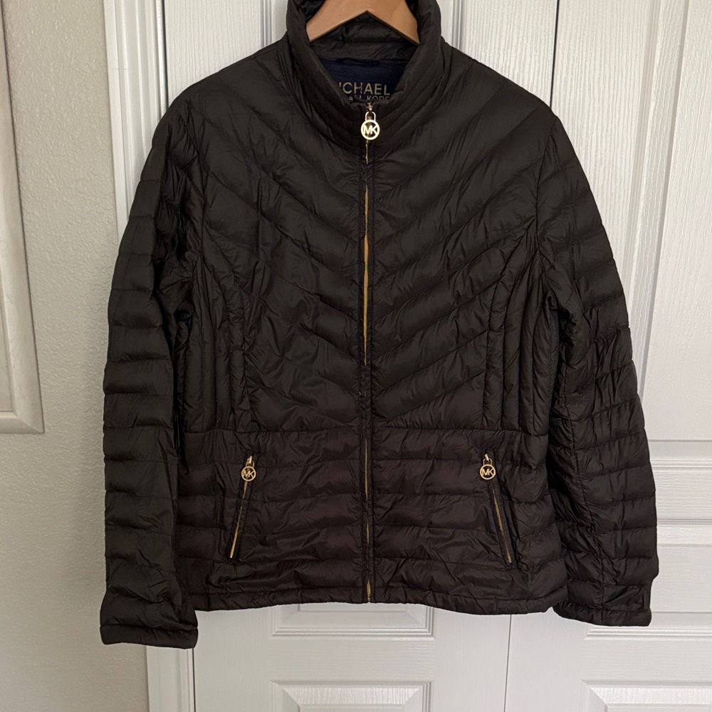 Michael Kors Women's Black Puffer Jacket XL Womens
